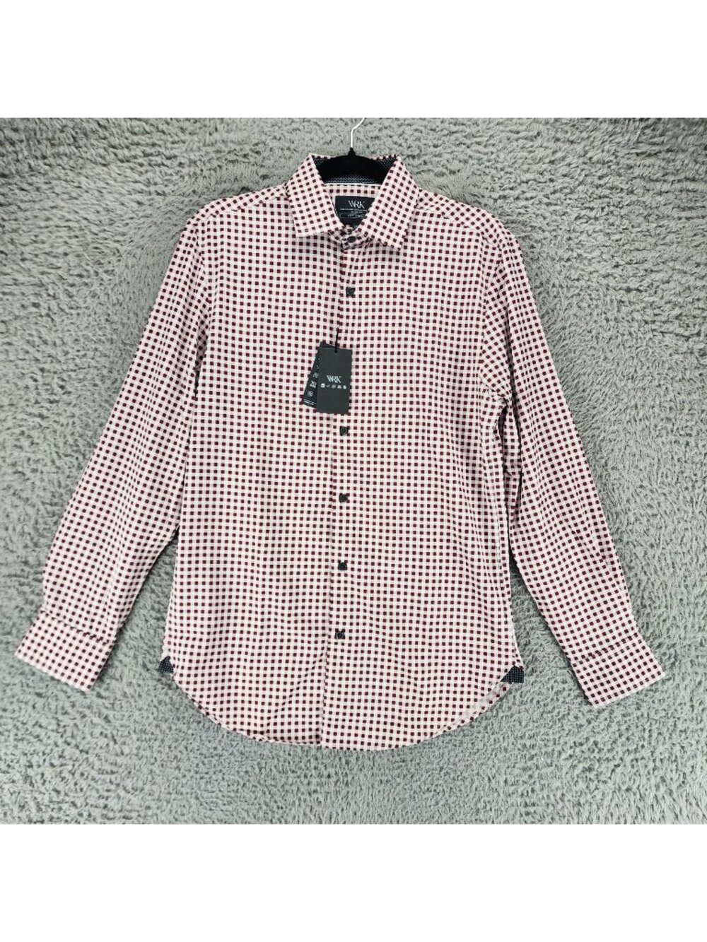 WRK Shirt Mens 15 Red Long Sleeve Button Up *NWT*